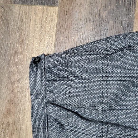 Pendleton vintage wool plaid grey skirt midi length pockets - Picture 3 of 8